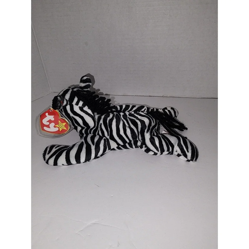 Ry Beanie Babies Ziggy the Zebra December 24 1995 Plush‎